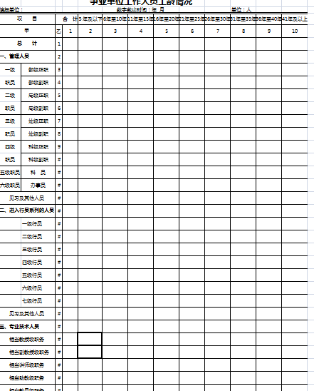 员工薪资记录表模板(XLS 1页)